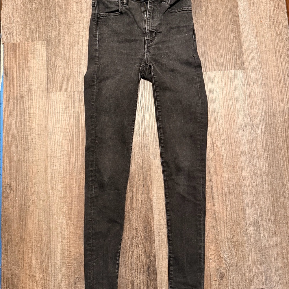 American Eagle Outfitters Black High-Rise Skinny Jeans